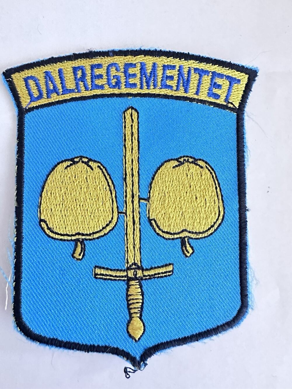 Sweden Military Regimen Dalregementet Patch Crestshield Embroidered Badge P44